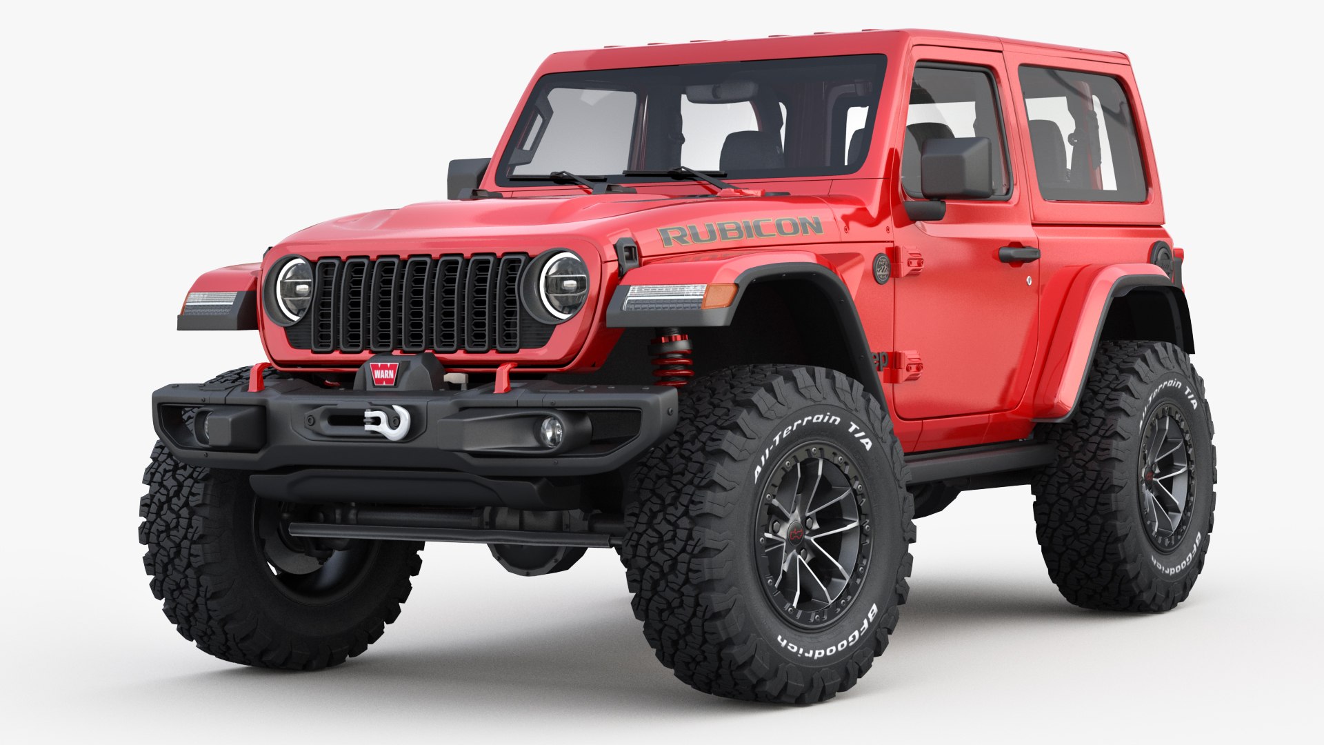Jeep Wrangler Rubicon 2 Drzwi 2024 Model 3D - TurboSquid 2301060, image size:1920x1080
