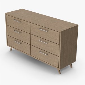Bedroom Sideboard Drawer Dresser 3D