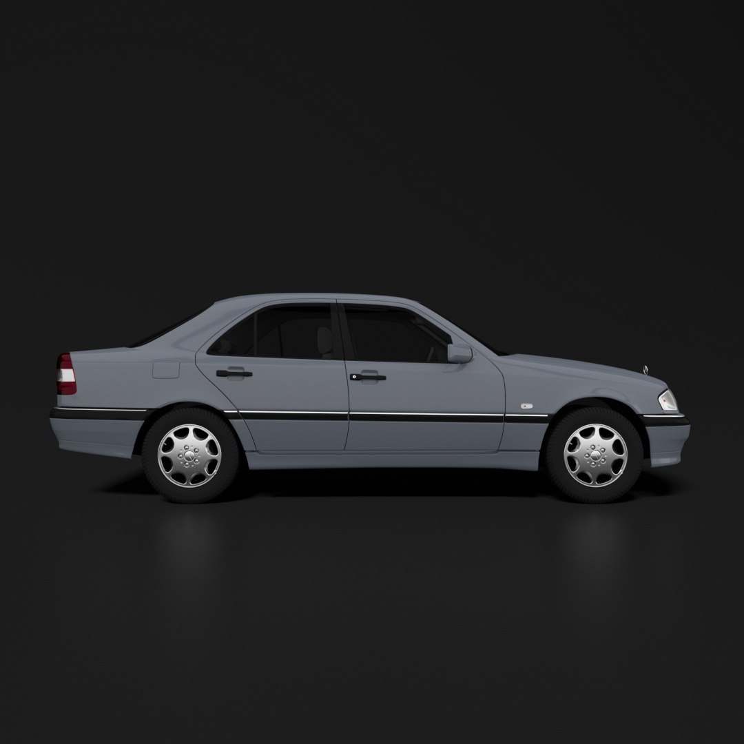 3D MAXpider KAGU Black R2 | 22-24 Mercedes-Benz C-Class Sedan (W206) (L1MB15821509)
