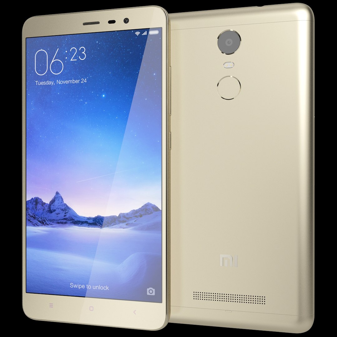 3d model realistic xiaomi redmi note
