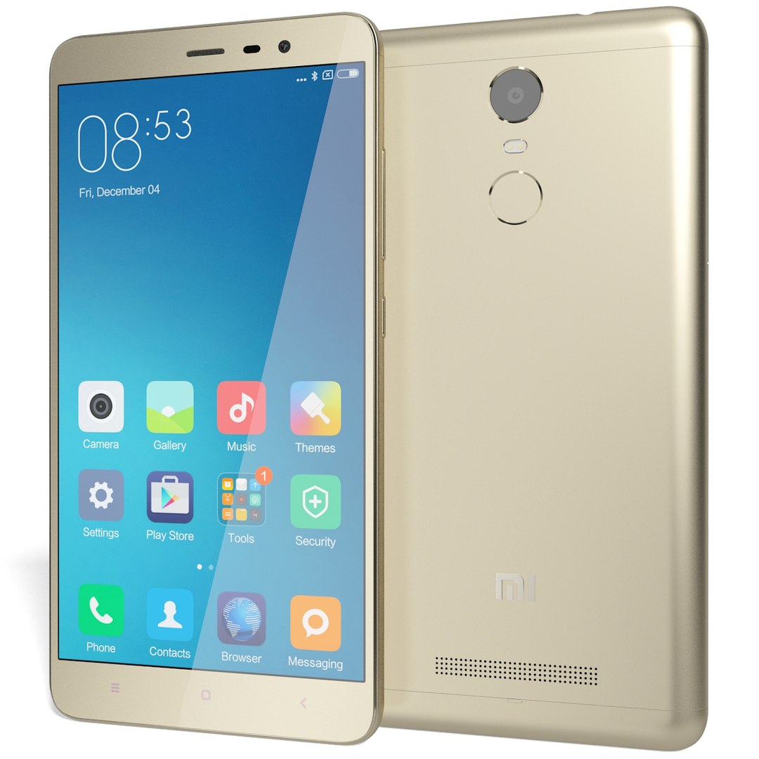 3d model realistic xiaomi redmi note