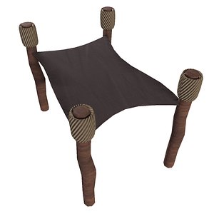 Medieval Props Skine  Game Ready  Low Poly PBR 3D Model 3D