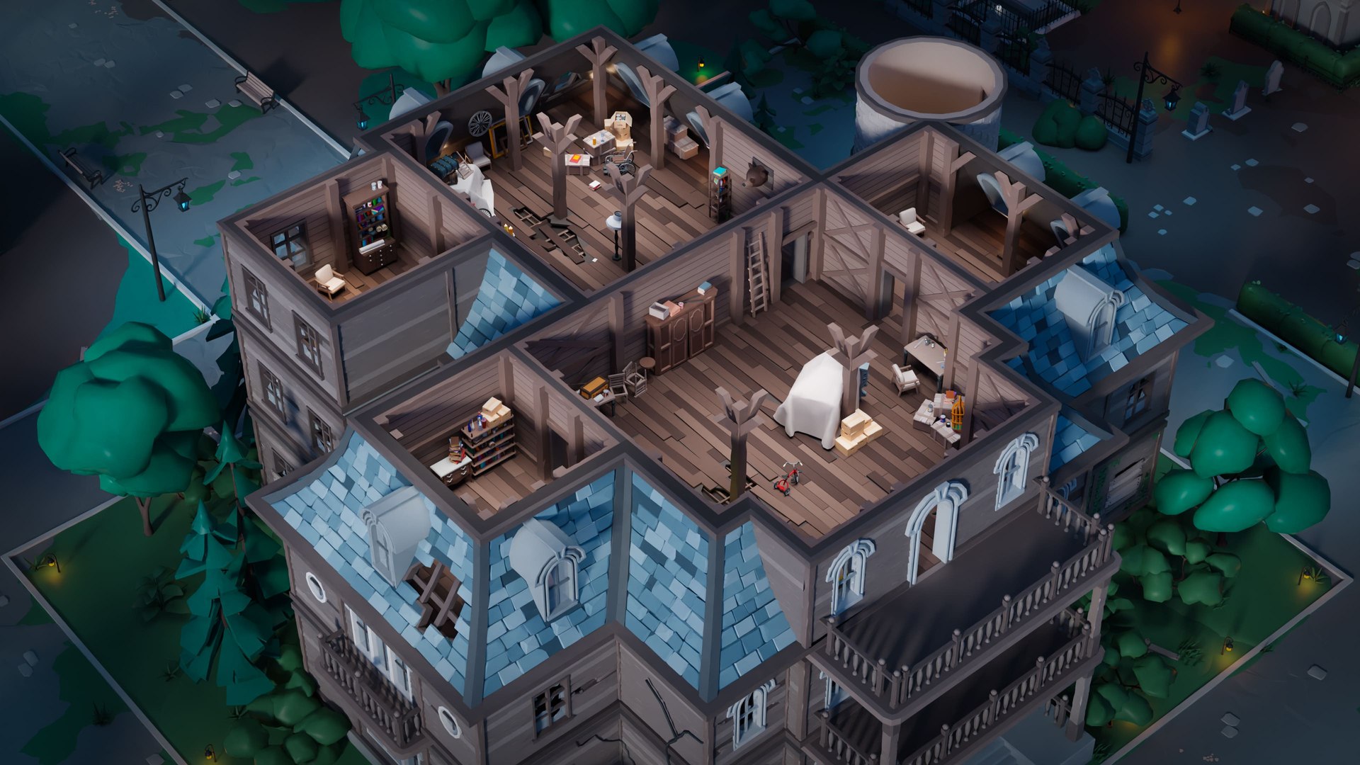 Horror Mansion 1 model https://p.turbosquid.com/ts-thumb/XL/uYD48N/7t/43/jpg/1701175744/1920x1080/fit_q87/47bf54e99419556c972114b4e8f50c224314d1de/43.jpg