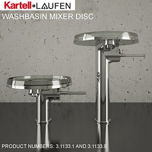 Kartel by Laufen 3.1133.1 and 3.1133.8 washbasin mixer discs