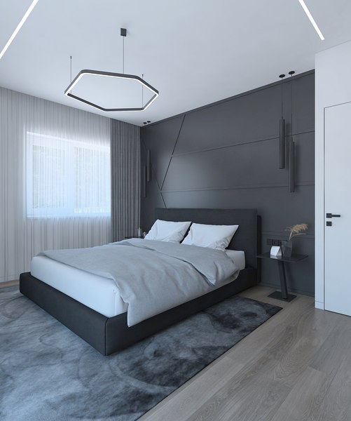 3D model Wonderful modern bedroom