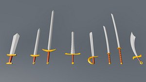 Low Poly Swords Small Set