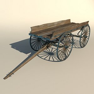 max old wooden cart