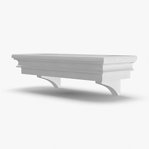 3D model wall shelf 1