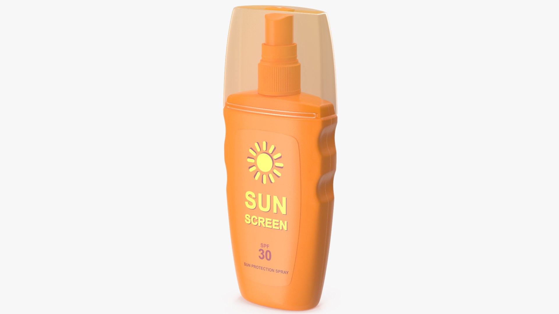Spray bottle sunscreen model - TurboSquid 1579459