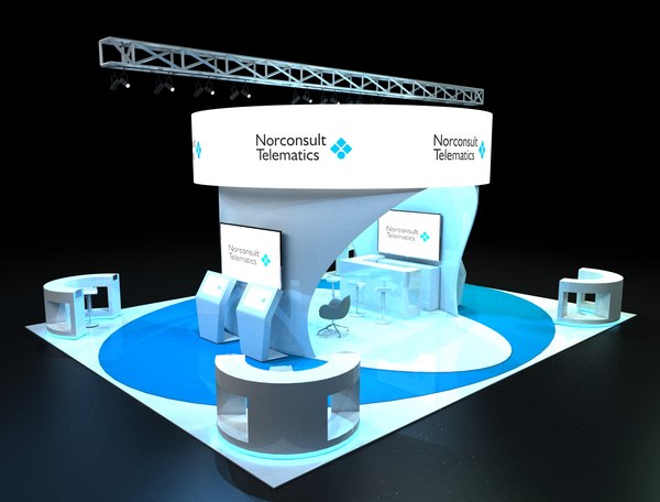 exhibition stand 3D model