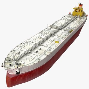 Cargo Oil Supertanker 3D