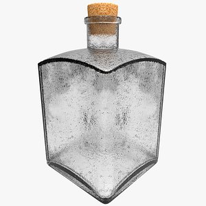 3d vintage bottle glass model