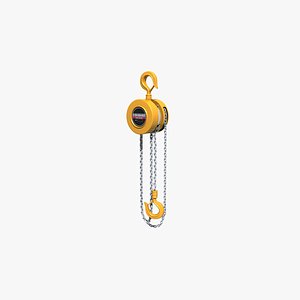hand chain hoist 3D model