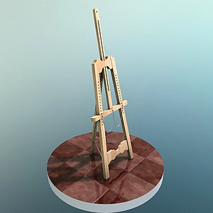 3ds max easel caballete