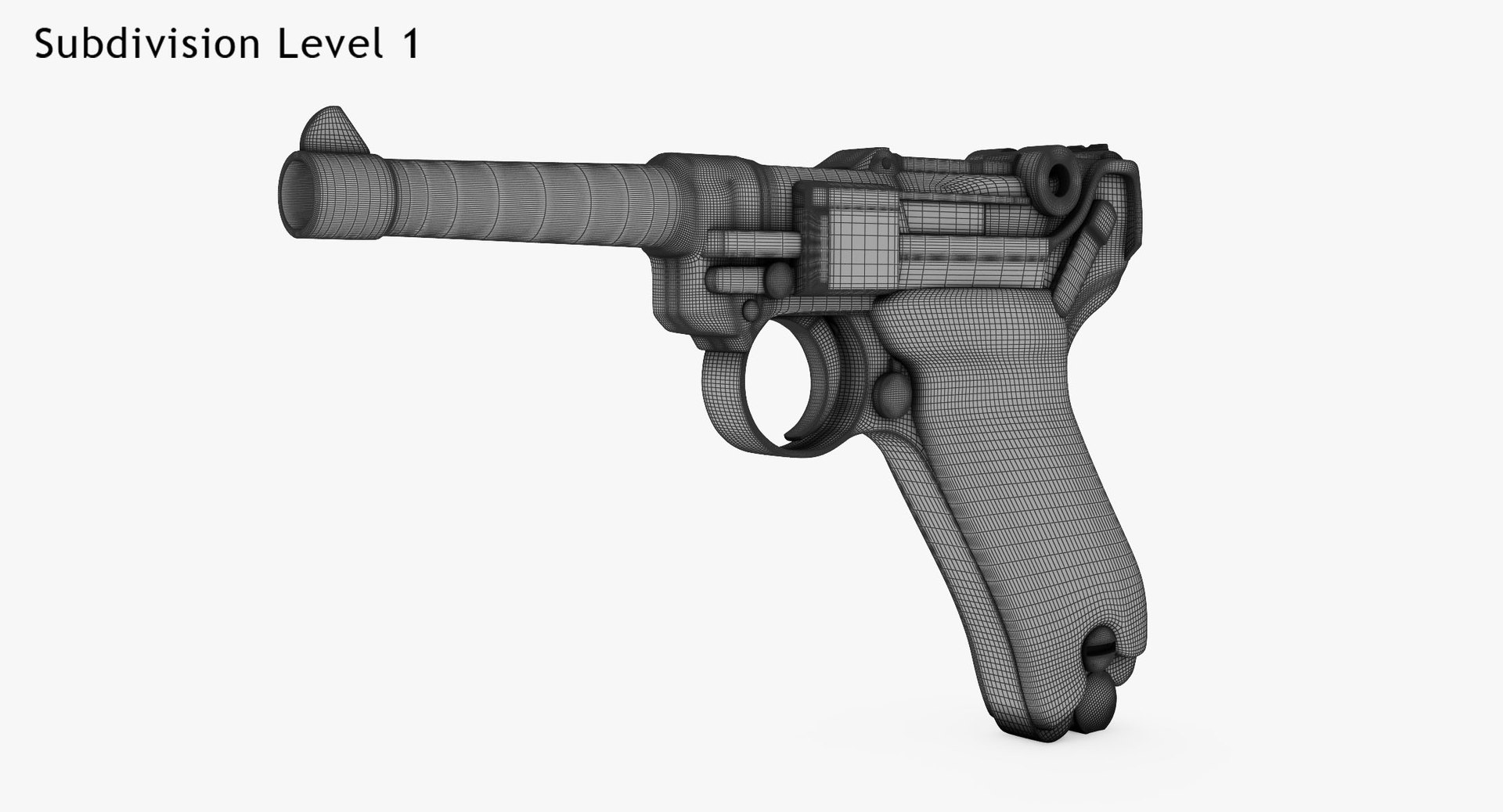 Pistol Luger P08 3d Model Turbosquid 1545220 5096