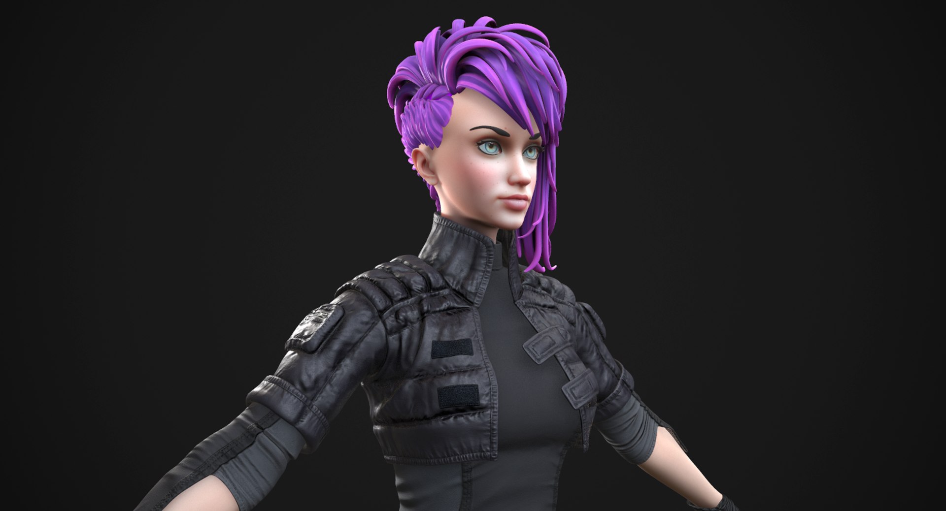 3D Stylized Girl Model - TurboSquid 1159227