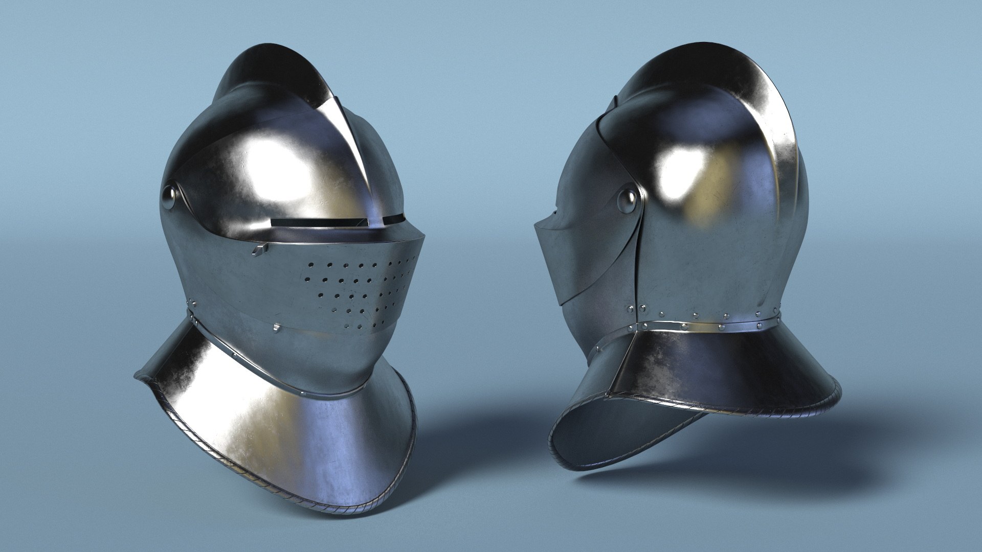 Medieval Knight Helmet Model - TurboSquid 2388653