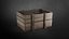 3D Old wooden crate model