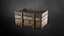 3D Old wooden crate model