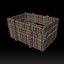 3D Old wooden crate model
