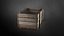 3D Old wooden crate model