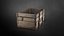 3D Old wooden crate model