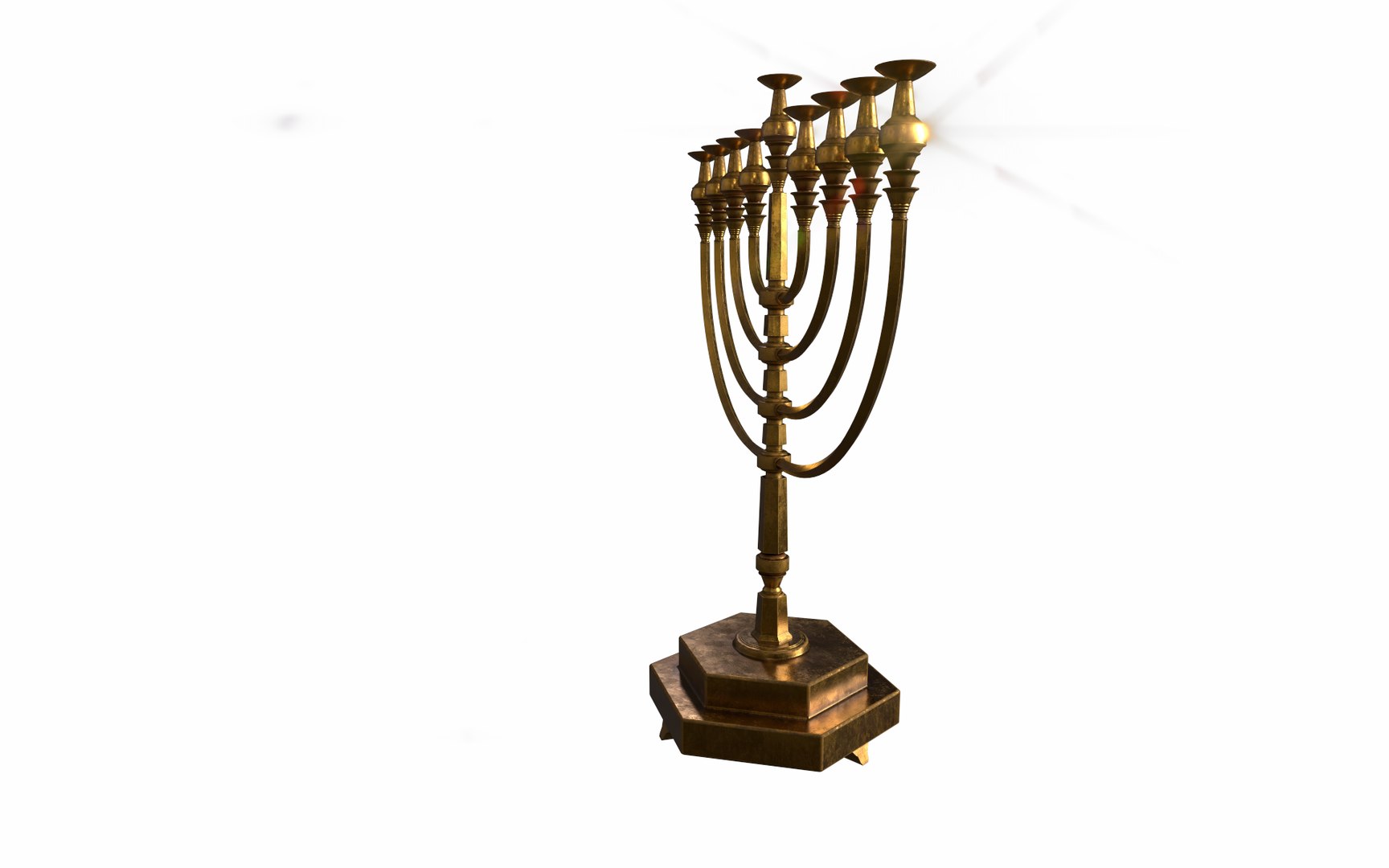 Hanukkah Menorah model TurboSquid 1869945