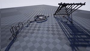 traps rigged animal 3D