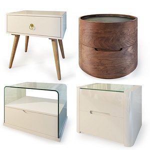 Modern nightstand, bedside table set 2. IMODERN