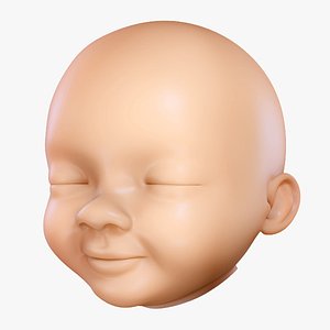 baby head 3d max