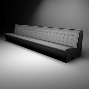 Straight capitonage sofa