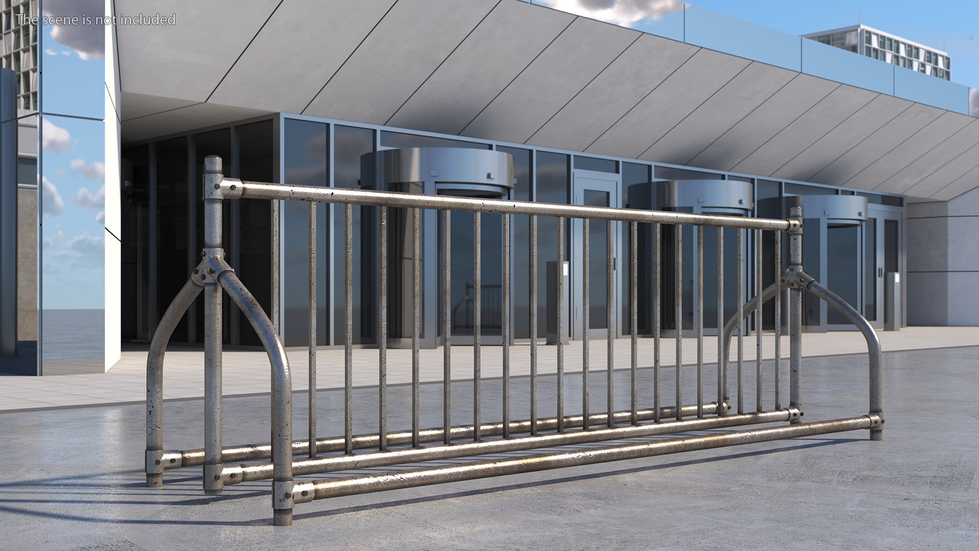 Double Sided Bike Rack Model - TurboSquid 2240376