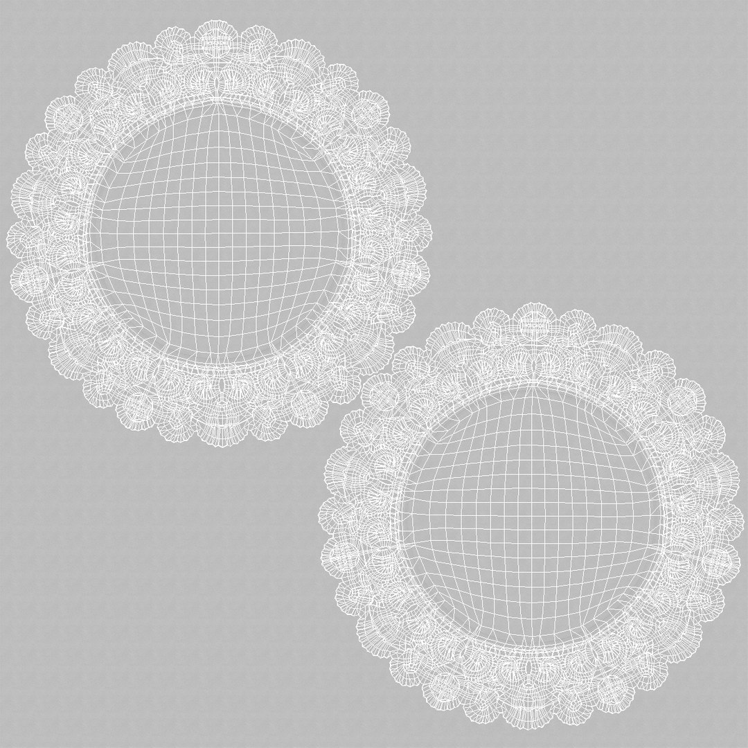 white paper lace doily 3D model https://p.turbosquid.com/ts-thumb/XM/WfK1ug/u9T3UgGo/roundwhitepaperlacedoily3dsmodel007/jpg/1518388104/1920x1080/fit_q87/b81bcd51bd8991a3454b86ccbe381a55bc97080f/roundwhitepaperlacedoily3dsmodel007.jpg