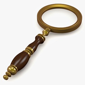 3d model magnifying glass