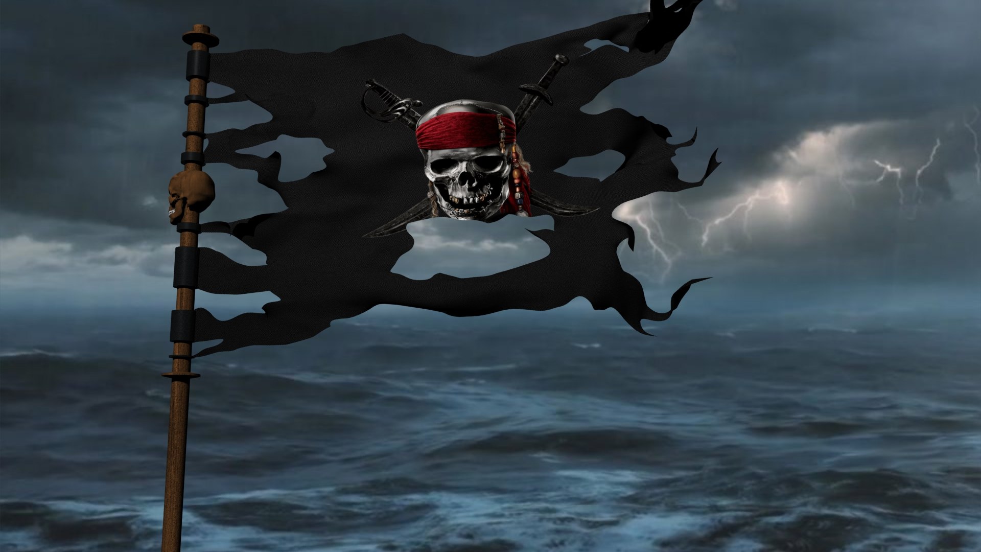 3D pirate flag - TurboSquid 1266555