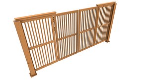 Industrial Metal Gate AR VR PBR