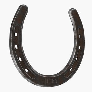 rusty horseshoe 3D model