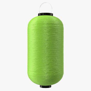 Decorative Hanging Cylinder Lantern Green 3D model