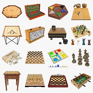 Table games 3D model