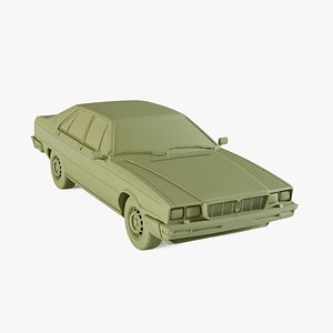 3D Maserati Quattroporte 1979 model