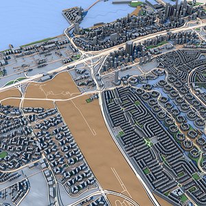 Dubai Marina United Arab Emirates 3D