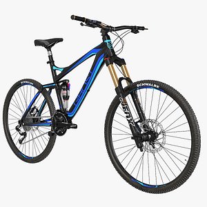 rigged mountain bike 3d model