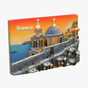 3d model greece magnet souvenir 2