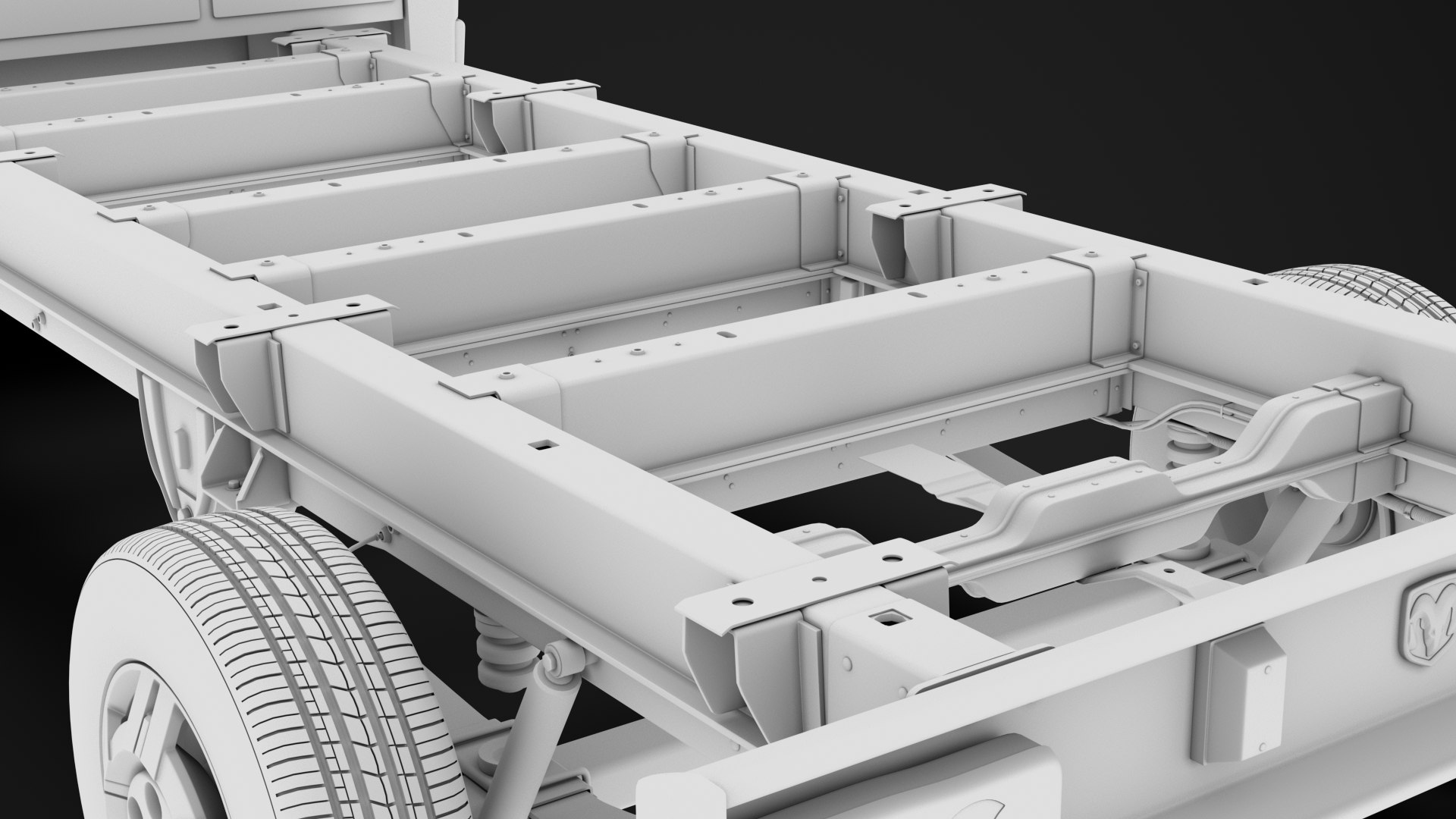 3D Ram Promaster Cargo Chassis Model - TurboSquid 1450972
