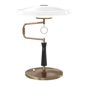 table lamp enameled metal 3D model