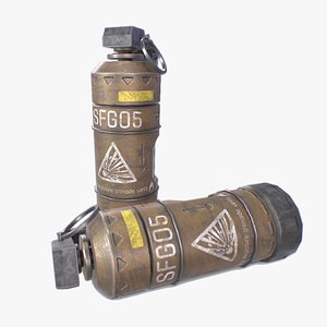 Scifi grenade 3D model