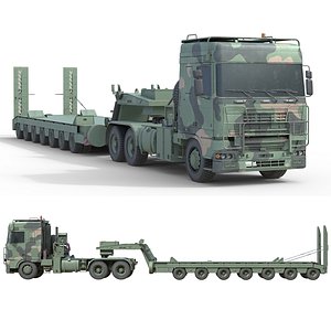 3D DAF Tropco Truck with Trolley