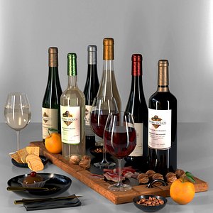 wine 3D model
