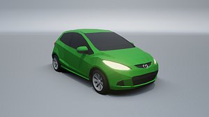 Mazda 2 lowpoly