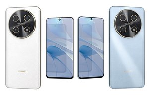 3D model Huawei Nova 13i Blue And White Low Poly